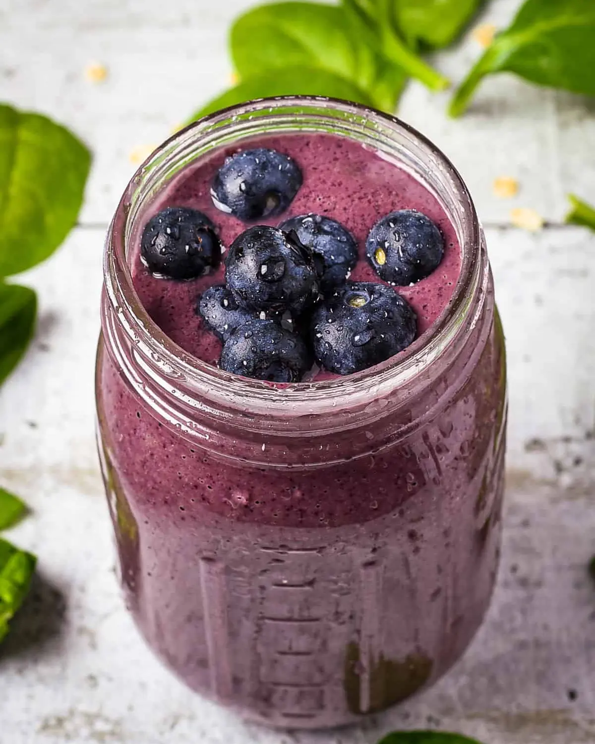 Berry Spinach Protein Smoothie