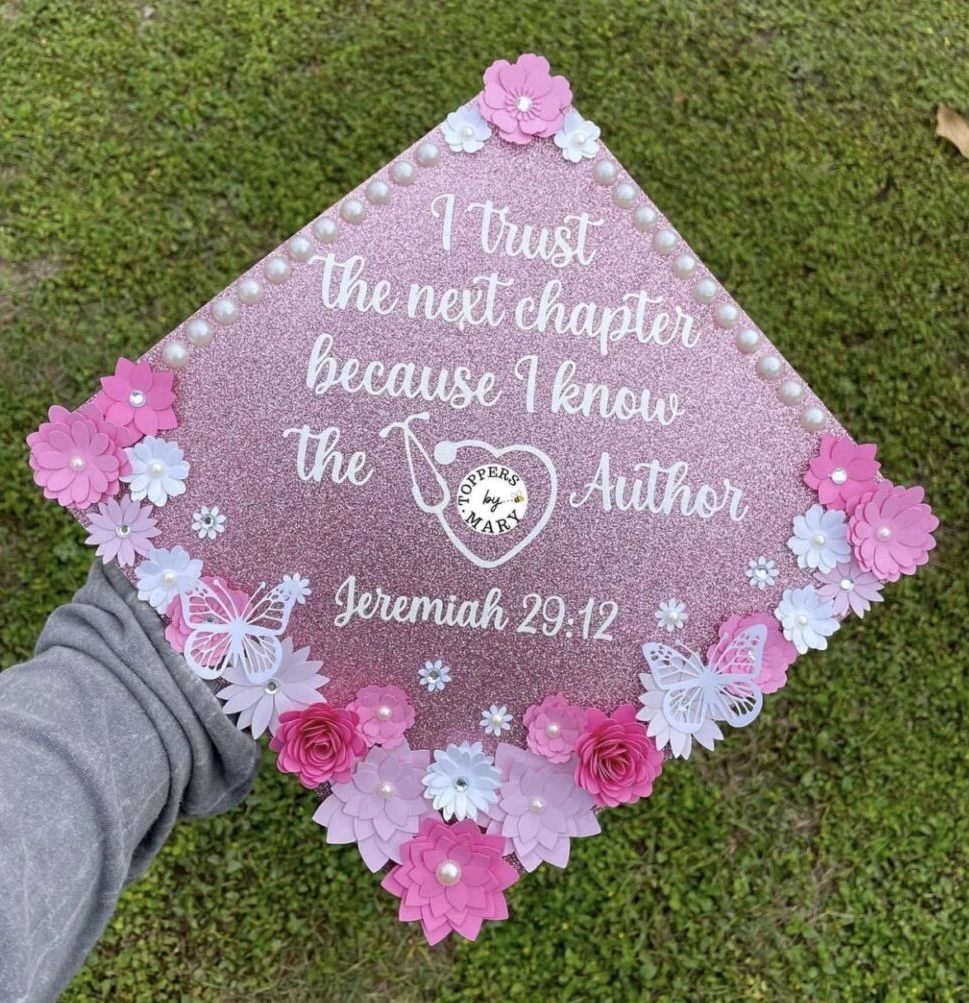 Bible Verse Faith Graduation Cap