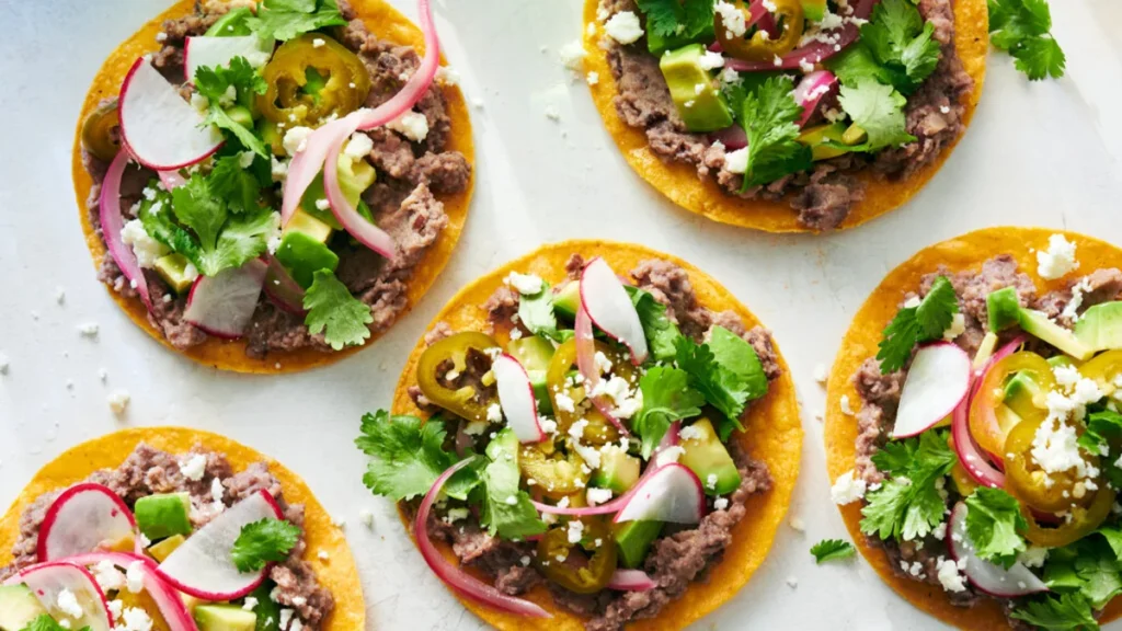 Black Bean Crunchy Tostadas