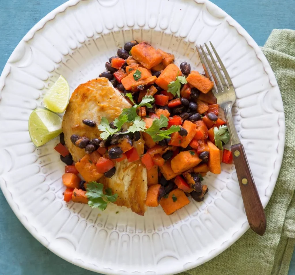 Black Bean and Sweet Potato Skillet