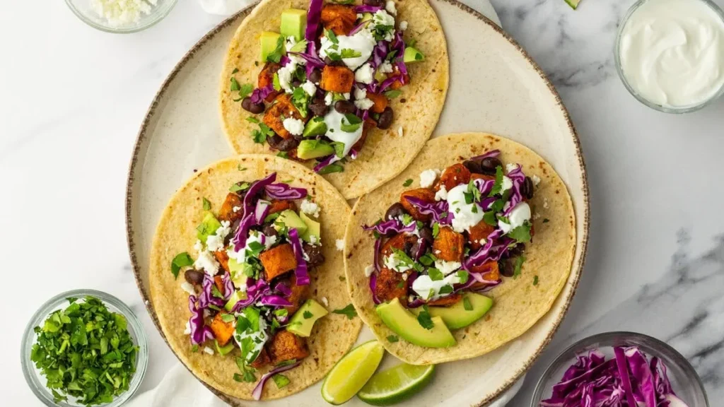 Black Bean and Sweet Potato Tacos