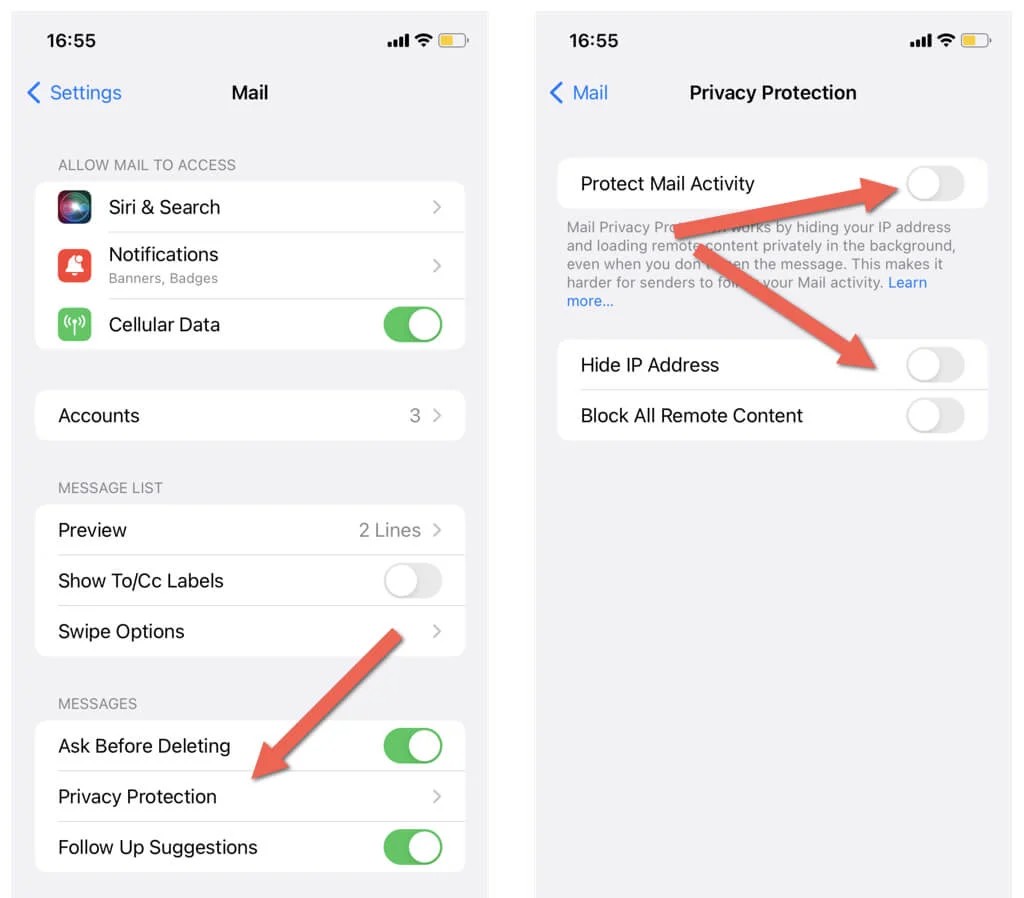 Block Email Spies with Mail Privacy Protection