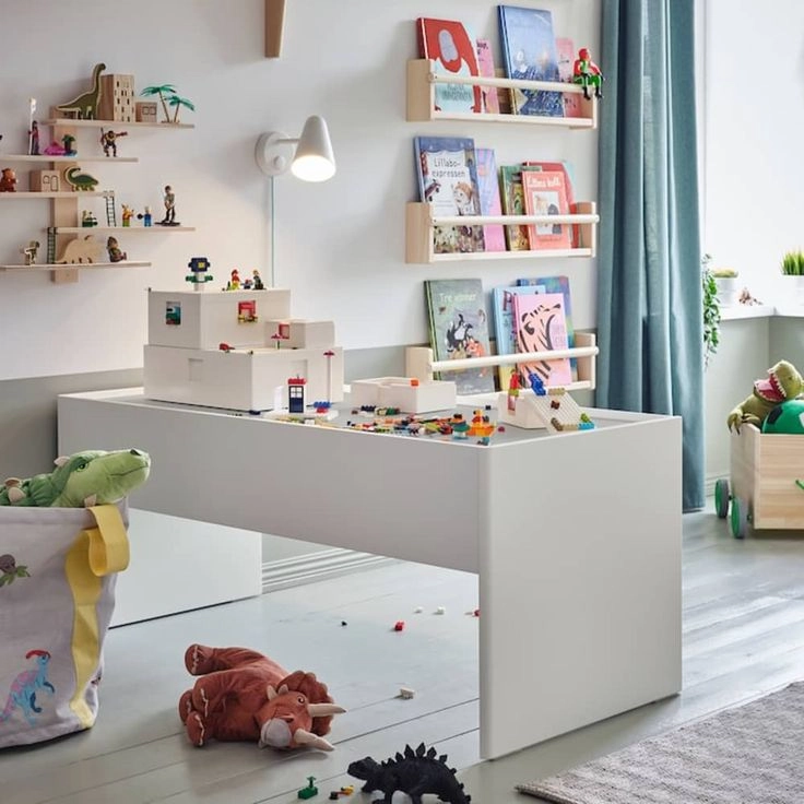 Bookshelves and Play Table