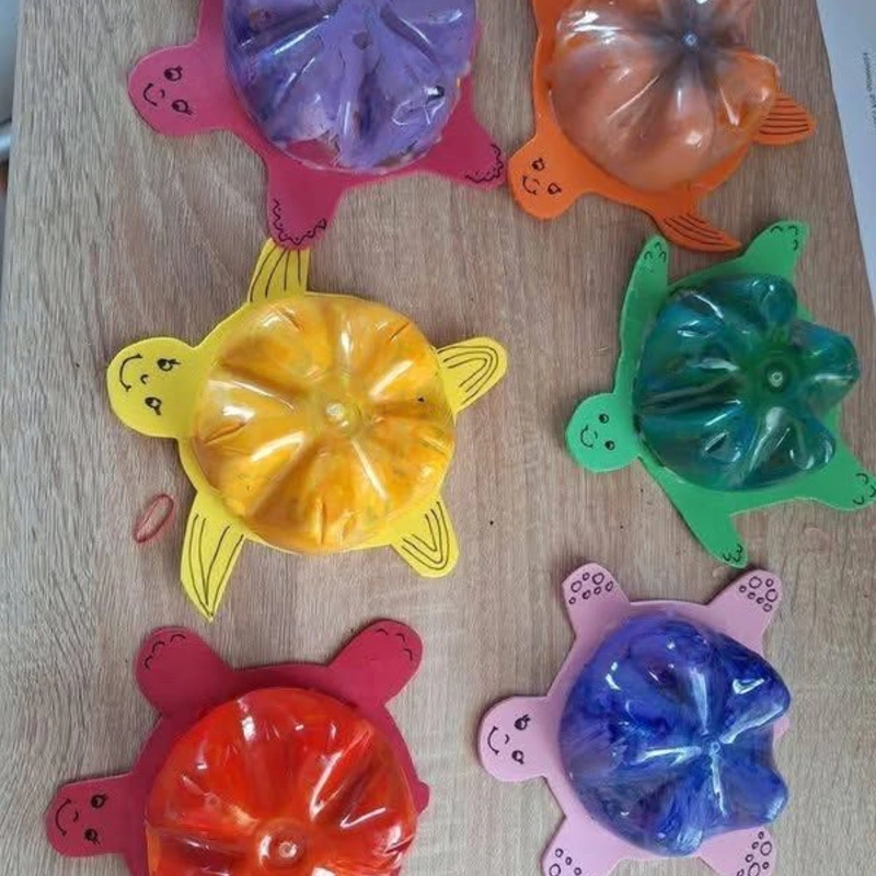 Bottle Cap Turtles Craft