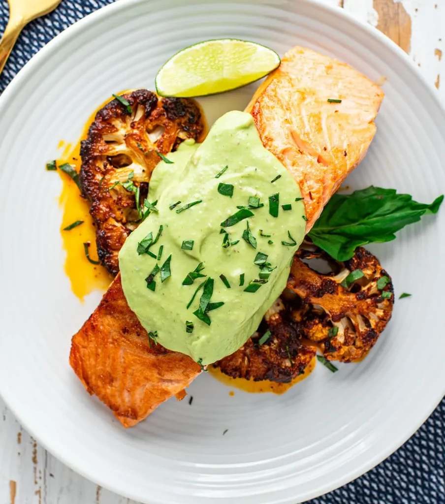 Broiled Salmon with Avocado Salsa