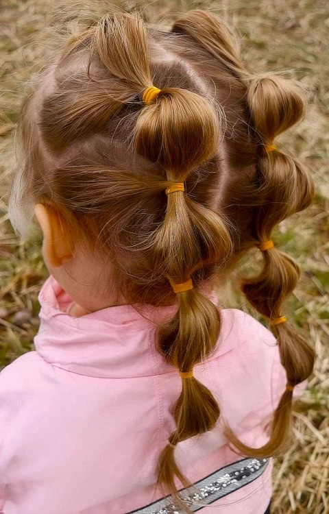 Bubble Ponytail Sections 