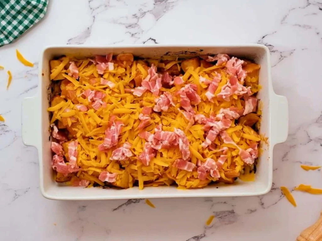 Buffalo Chicken Breakfast Casserole