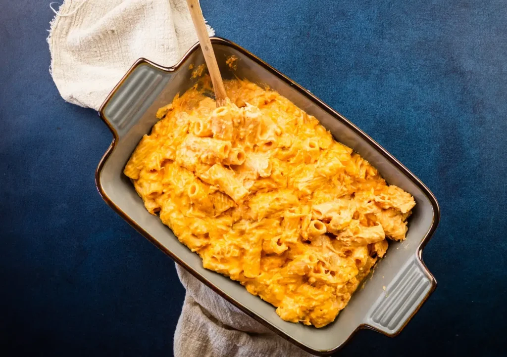 Buffalo Chicken Pasta Bake