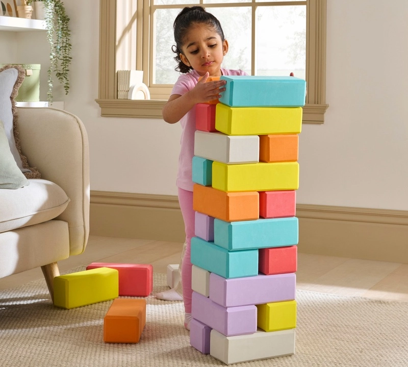 Building Block Tower Play