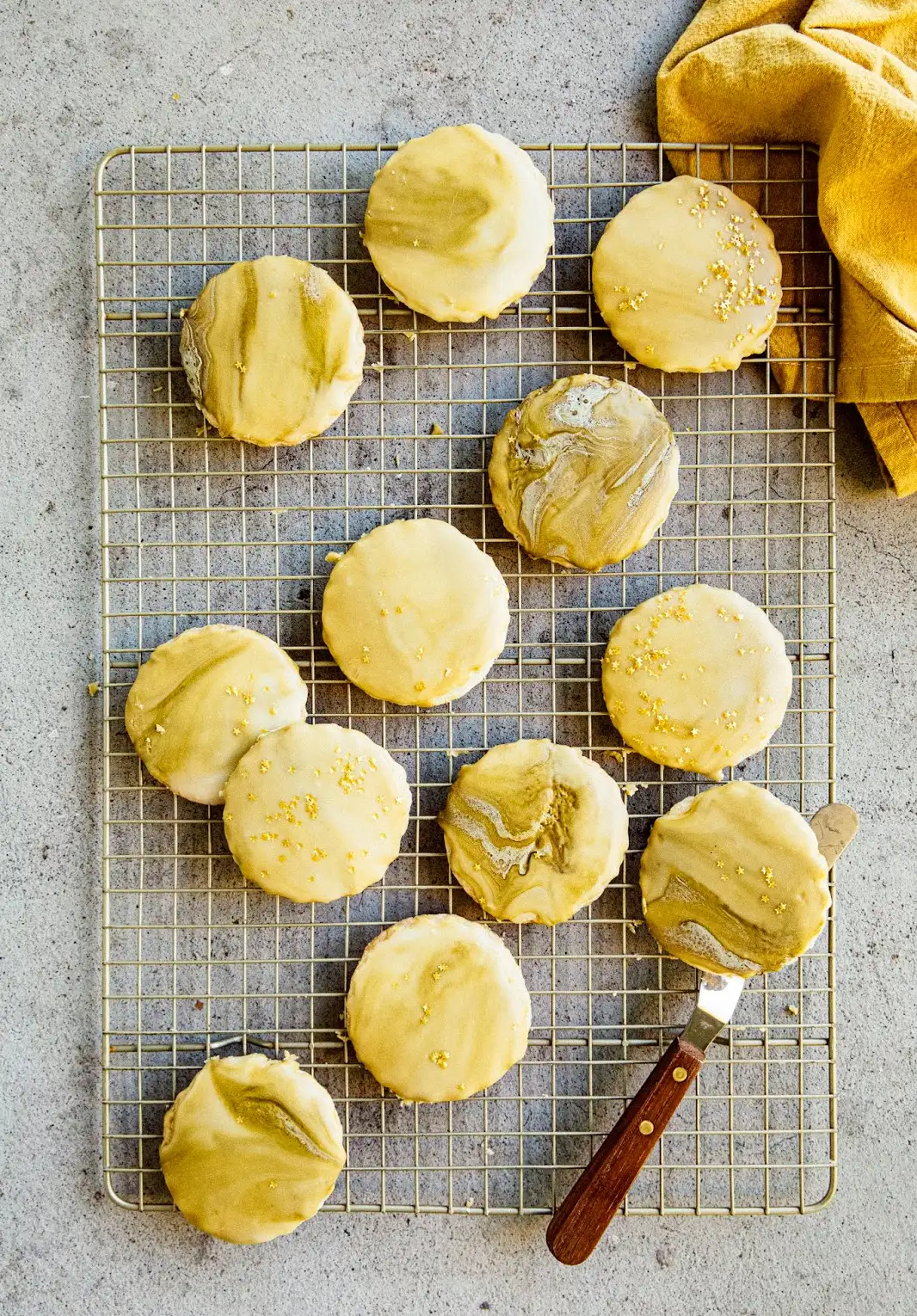 Buttered Rum Shortbread Cookies