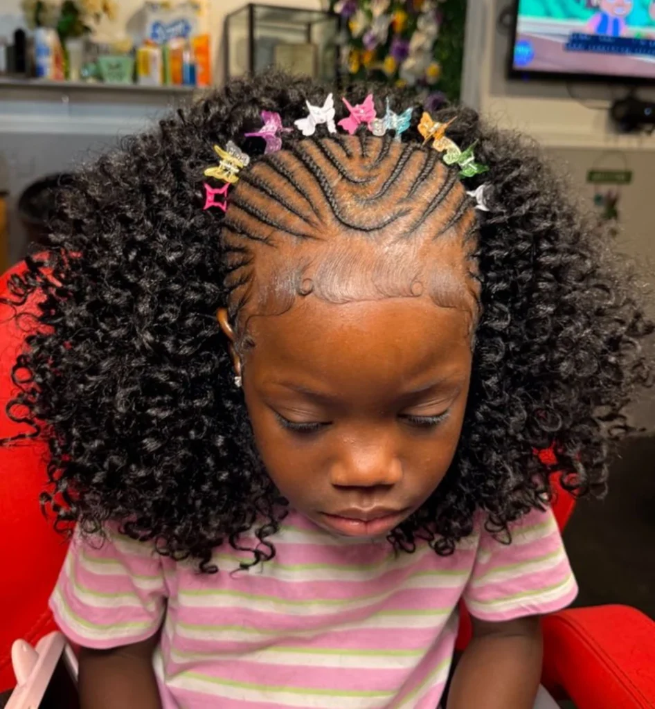 Butterfly Crown Cornrows