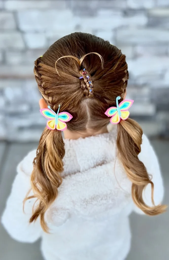 Butterfly Wing Ponytails