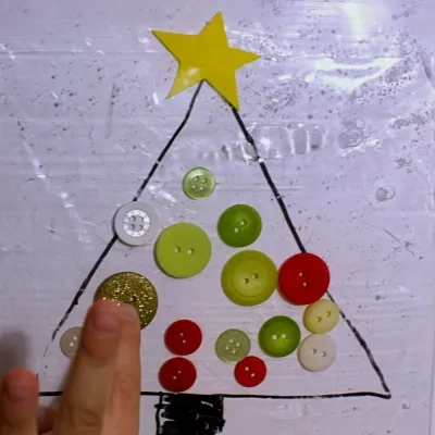 Button Christmas Tree Craft