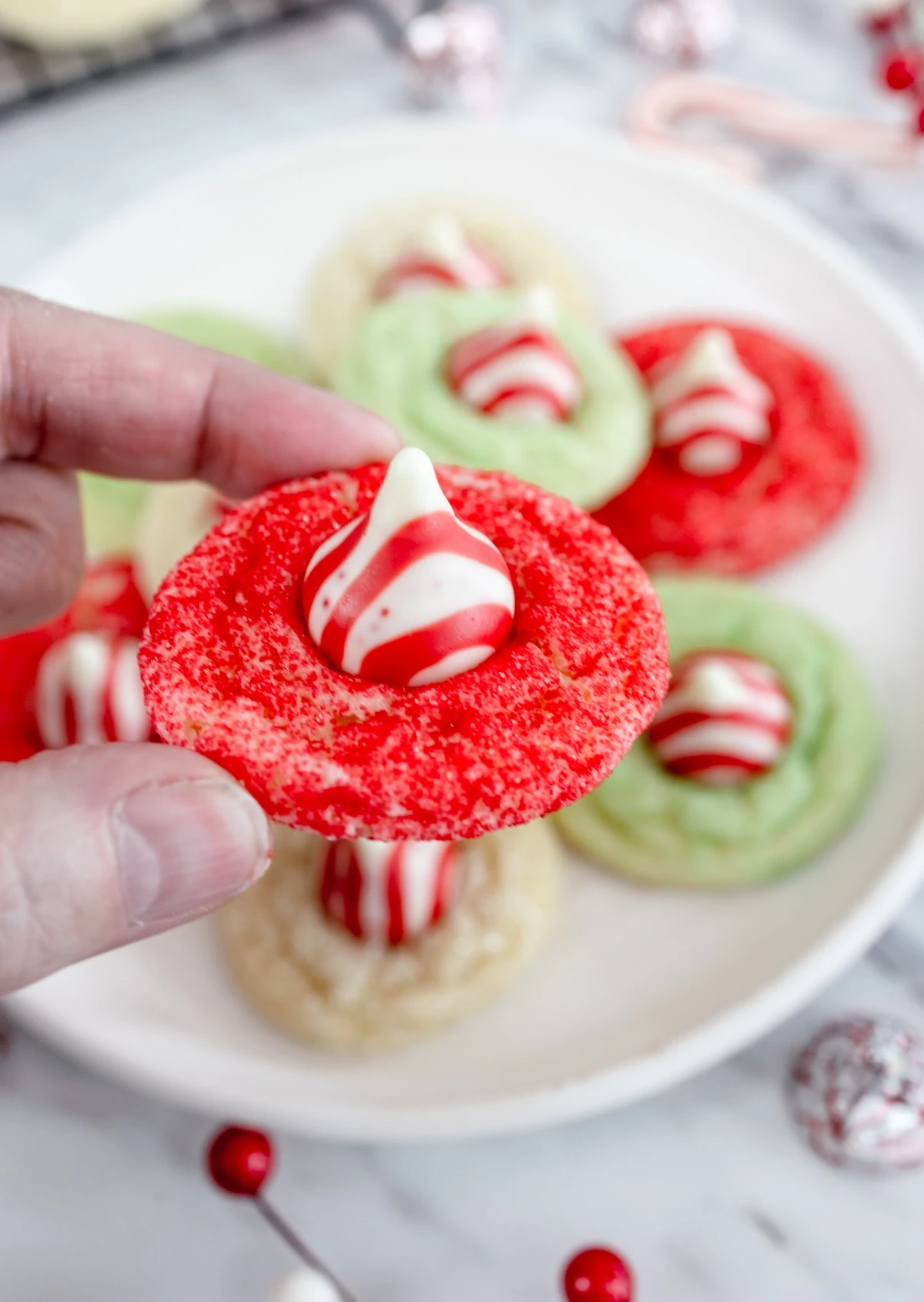 Candy Cane Kiss Blossoms