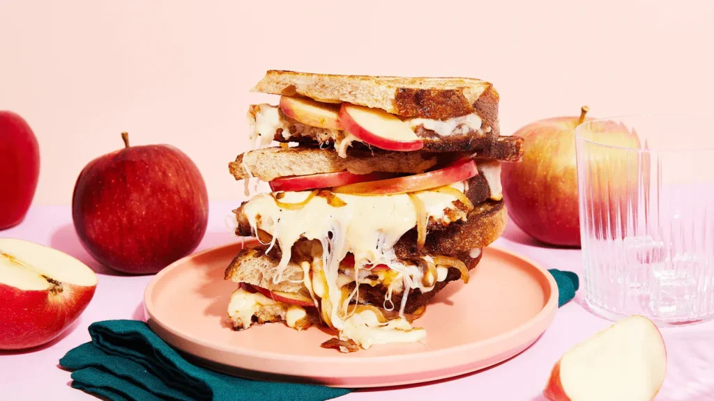 Caramelized Onion and Apple Grilled Cheese