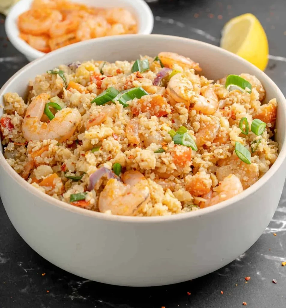 Cauliflower Fried Rice with Shrimp