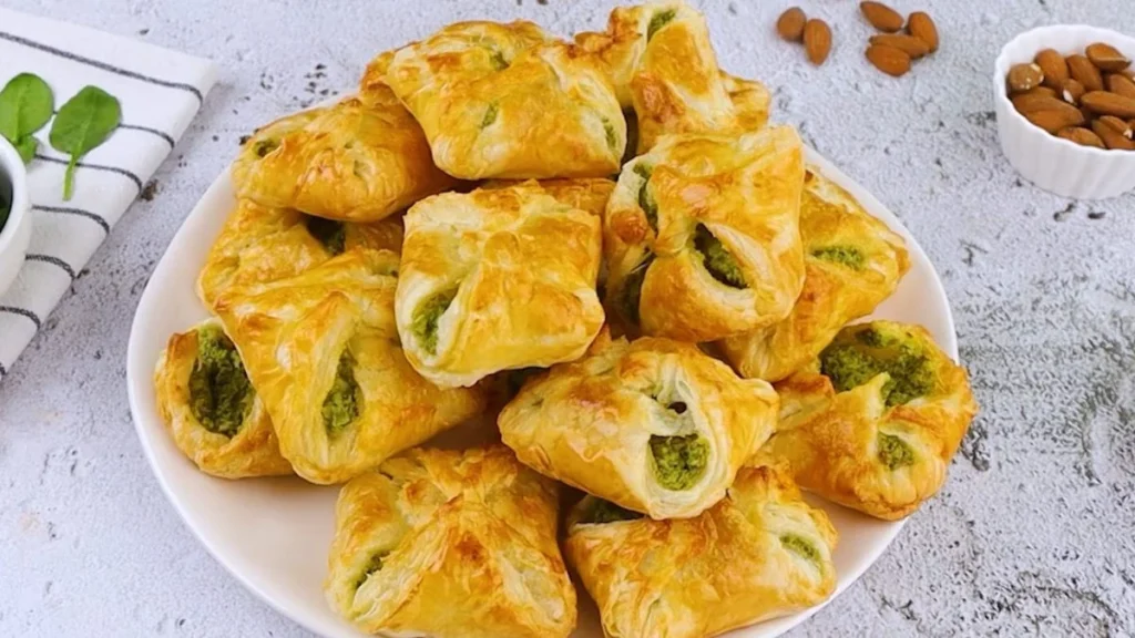 Cheese and Spinach Puff Pastry Bites
