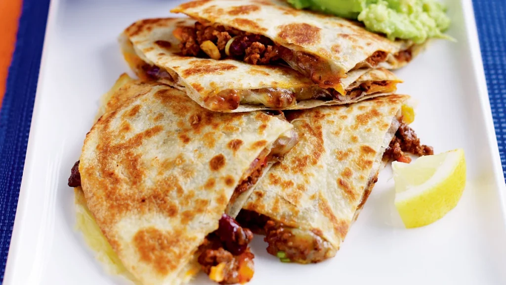 Cheesy Beef Quesadillas