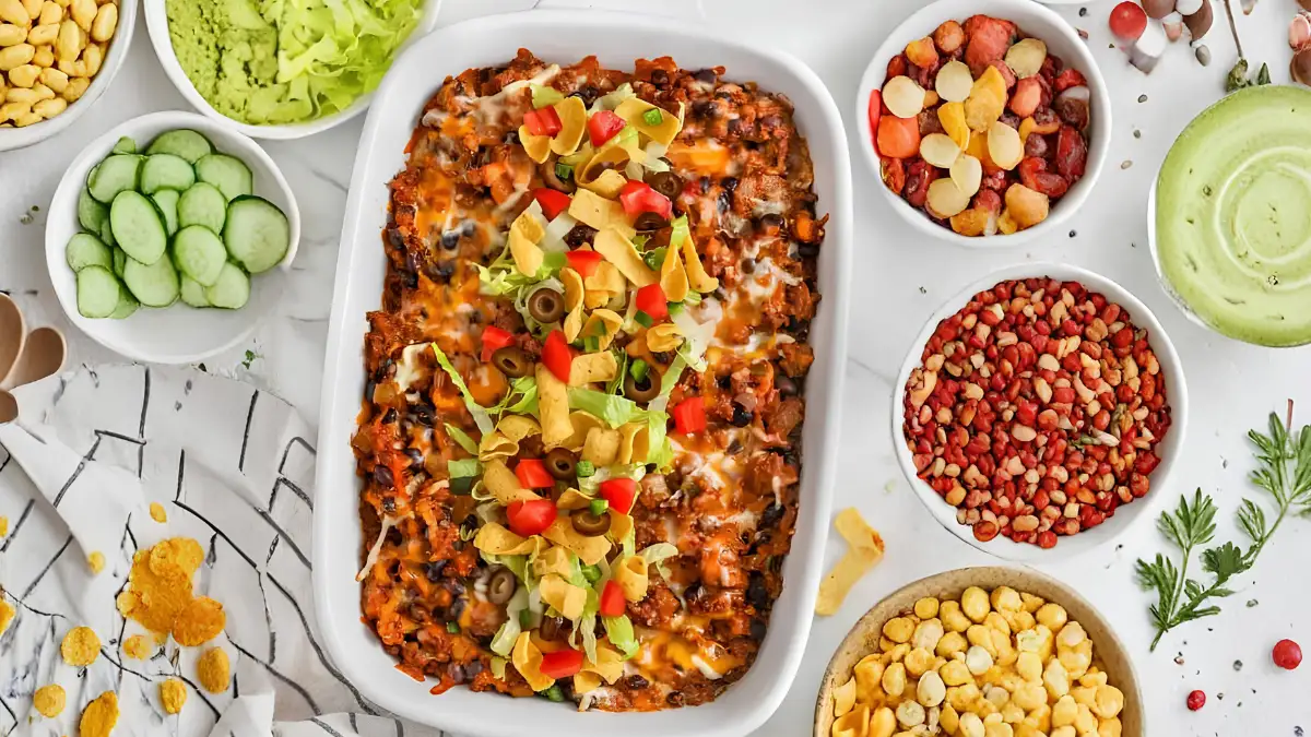 Cheesy Beef Taco Casserole