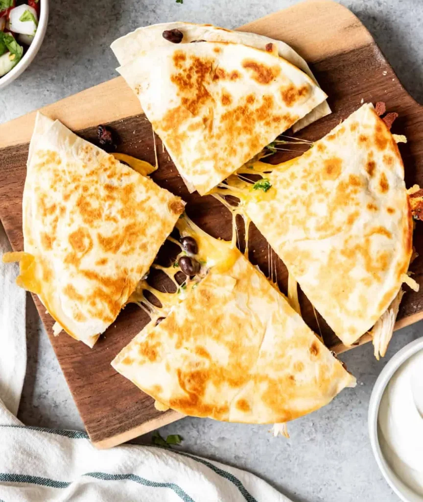 Cheesy Quesadilla Triangles