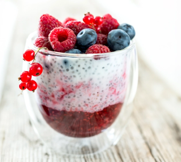 Chia Seed Pudding with Berries