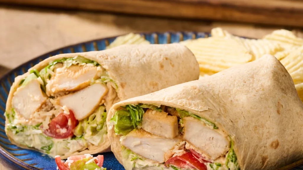 Chicken Caesar Salad Wraps