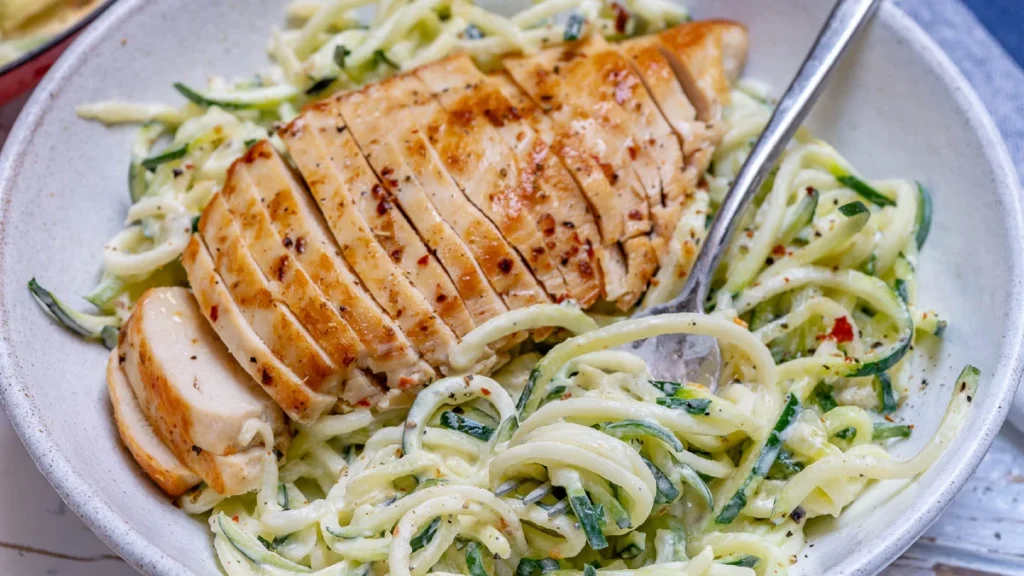 Chicken Zoodle Alfredo