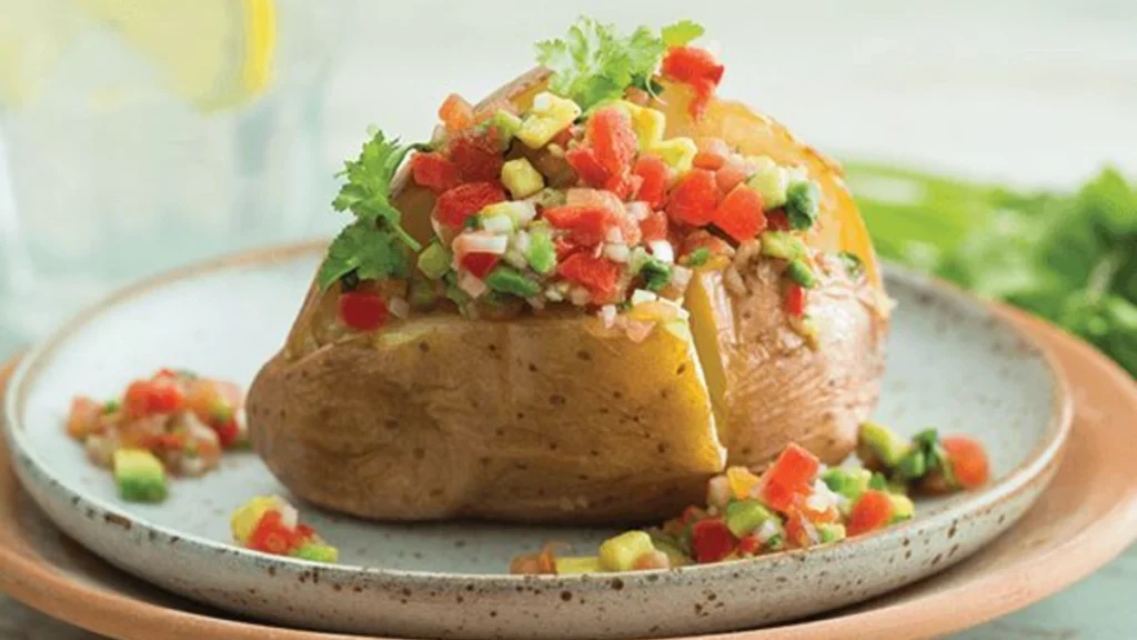 Chicken and Spinach Stuffed Sweet Potatoes