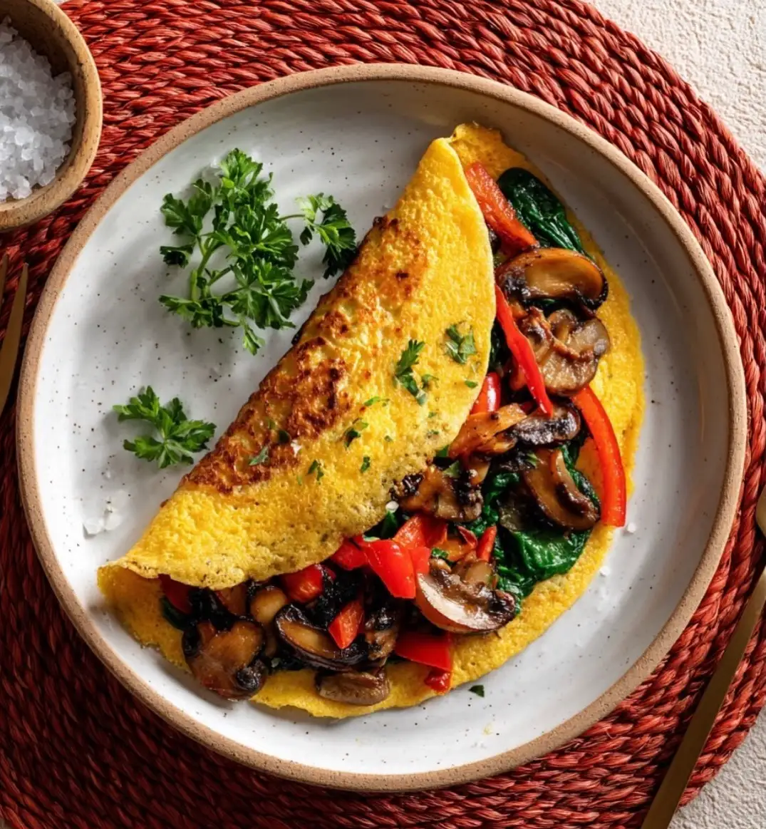 Chickpea Flour Veggie Omelette