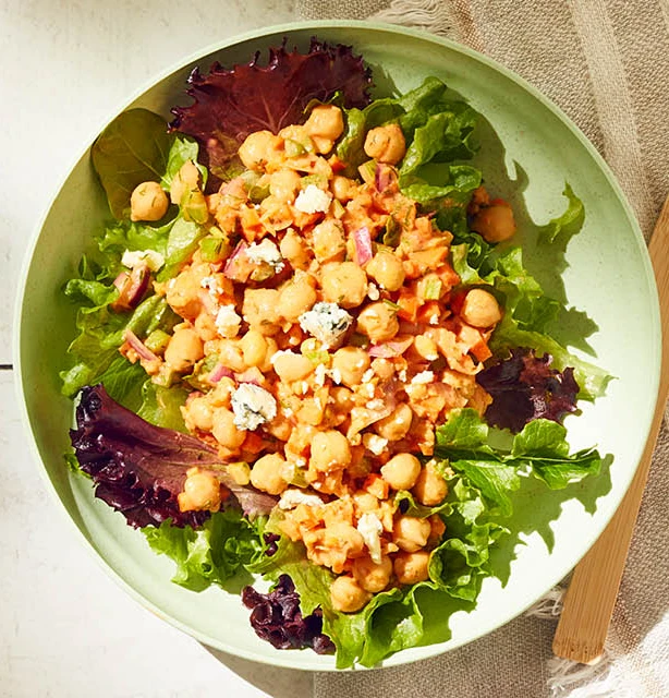 Chickpea Tuna Salad Lettuce Boats