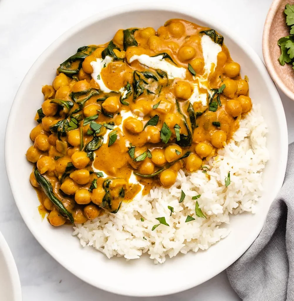 Chickpea and Spinach Curry
