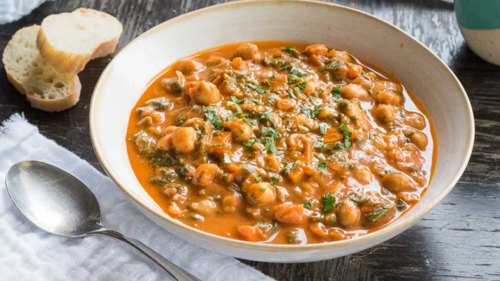 Chickpea and Spinach Stew