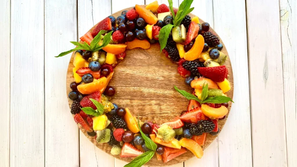Christmas Fruit Wreath