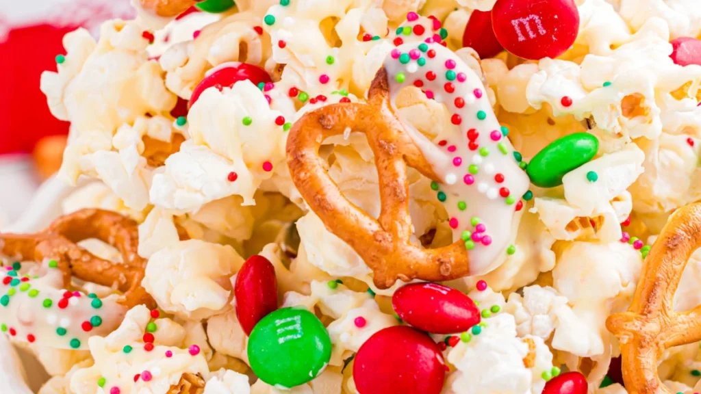 Christmas Popcorn Snack Mix