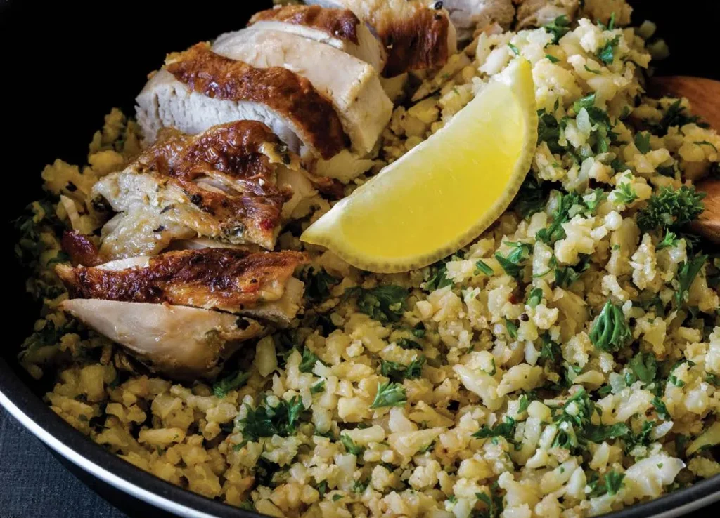 Cilantro Lime Chicken with Cauliflower Rice
