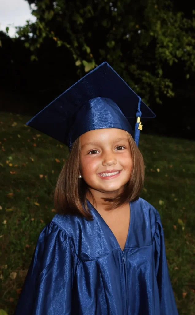 Classic Navy Blue Graduation Look