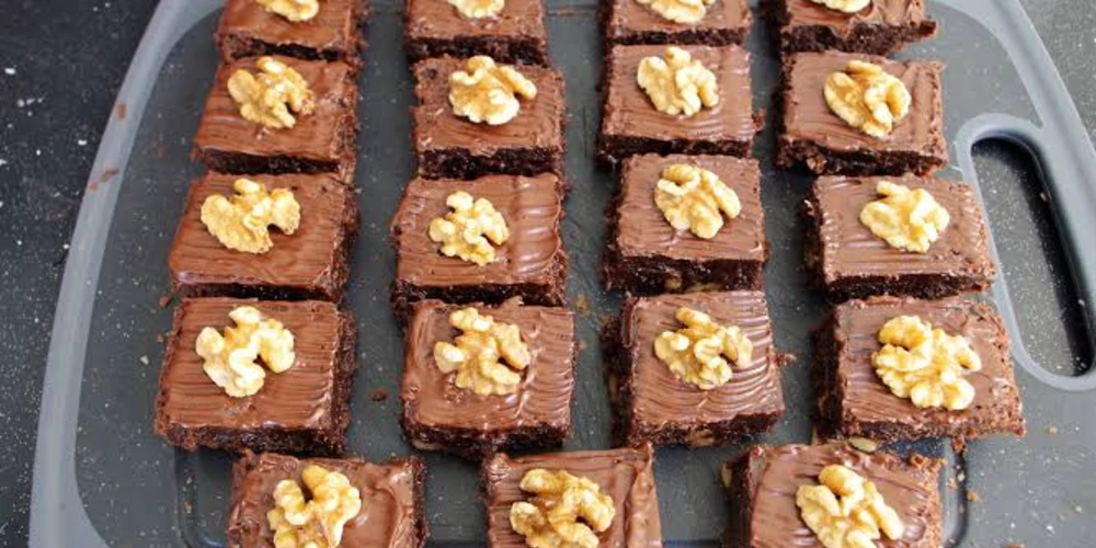 Coffee Walnut Brownies