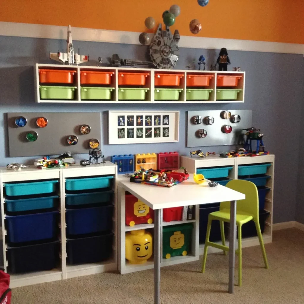 Color-Coded LEGO Organization Station