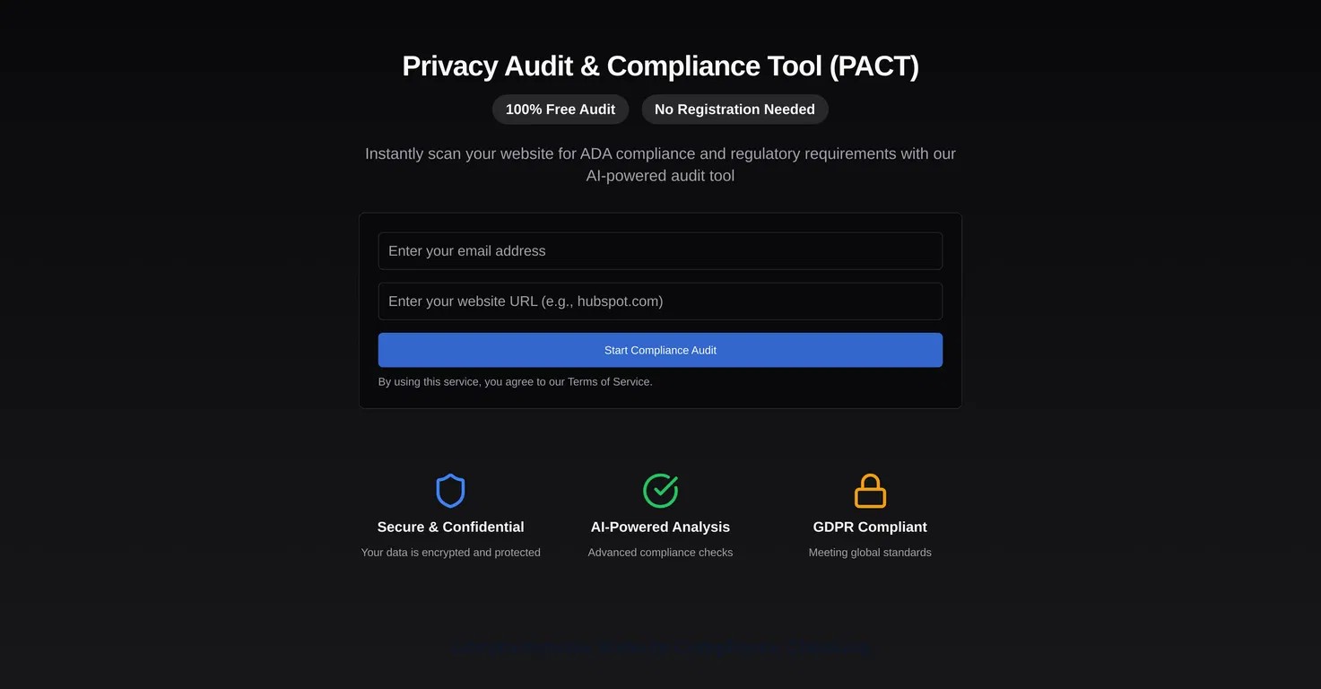Conduct a "Privacy Audit" 