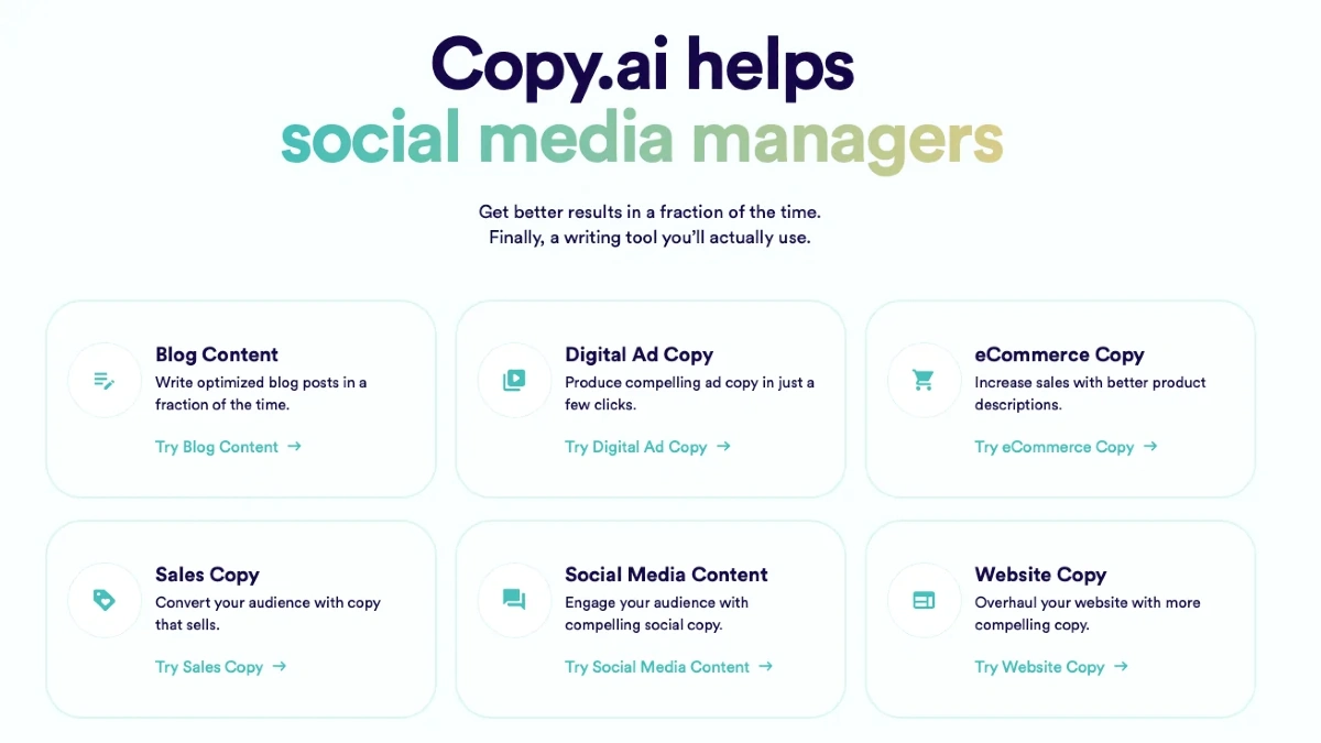 Copy.ai Actually Helps