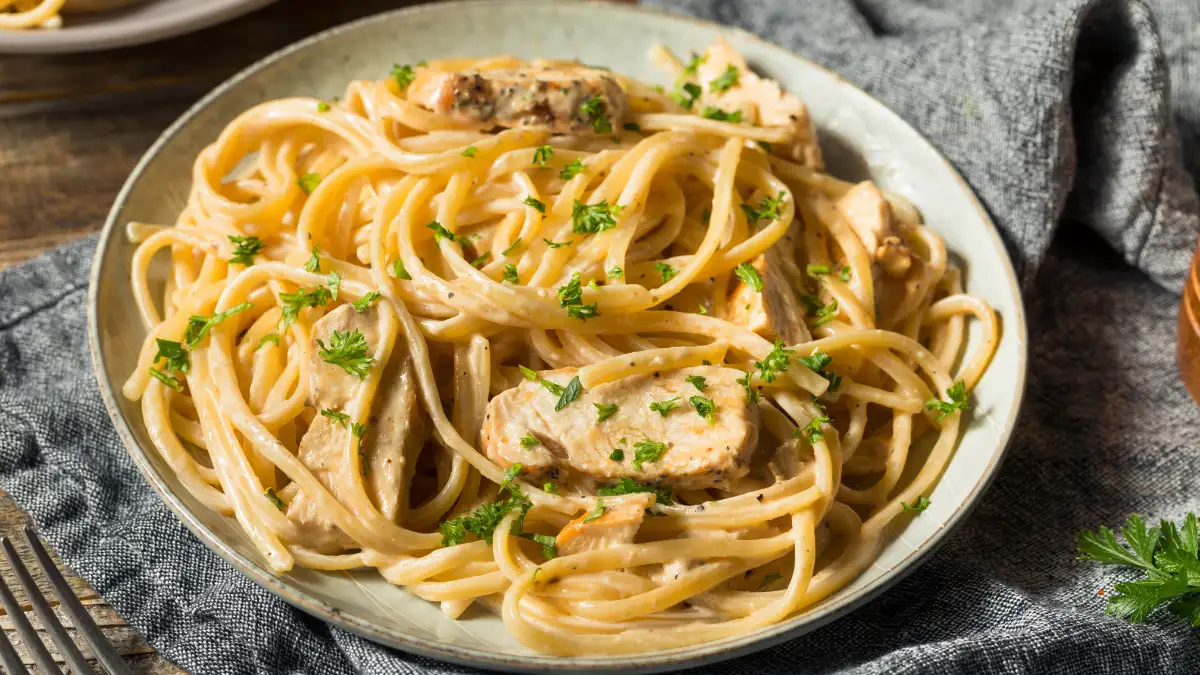 Cottage Cheese Alfredo Pasta