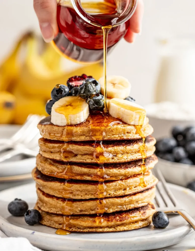 Cottage Cheese Banana Pancakes