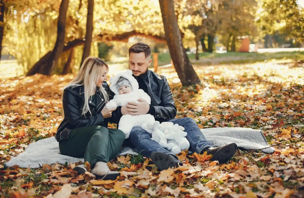 Cozy Fall Park Moments With Baby