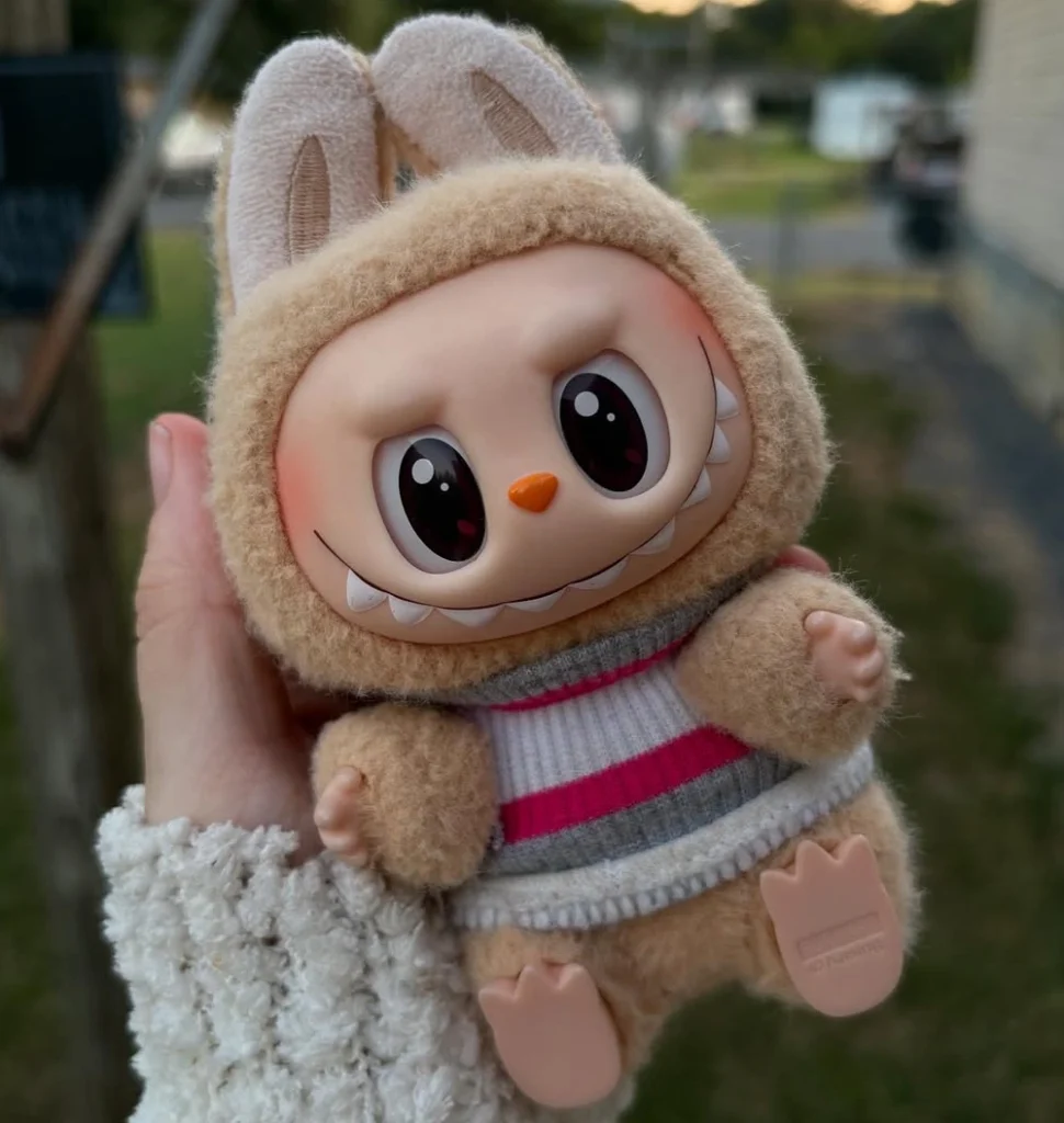 Cozy Knit Stripes Labubu