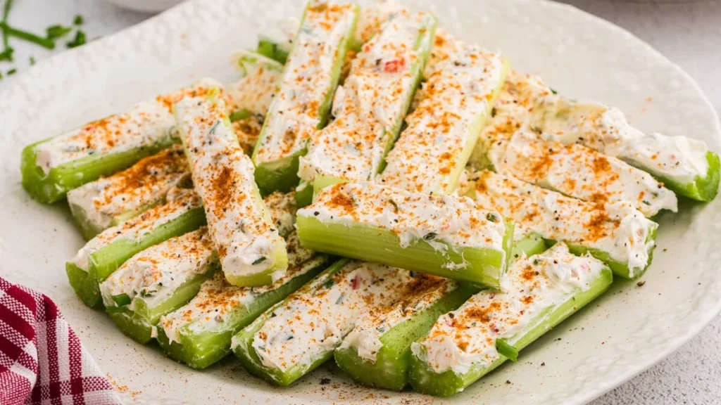 Cream Cheese Stuffed Celery