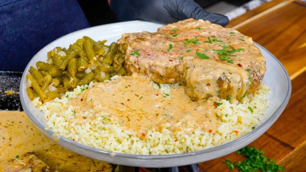 Creamy Garlic Parmesan Pork Chops