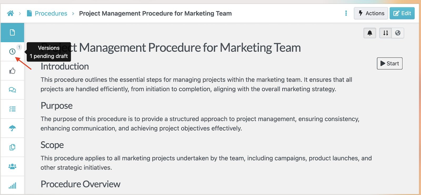 Create a Team Checklist (SOP)