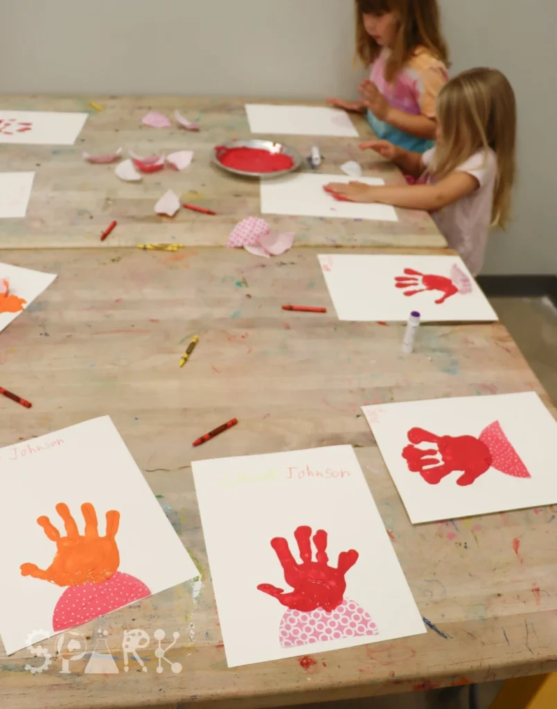 Creative Handprint Art Birthday Activity
