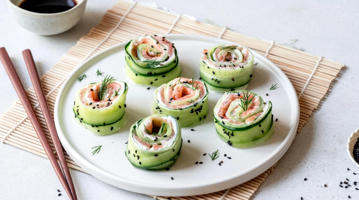 Cucumber Salmon Rolls