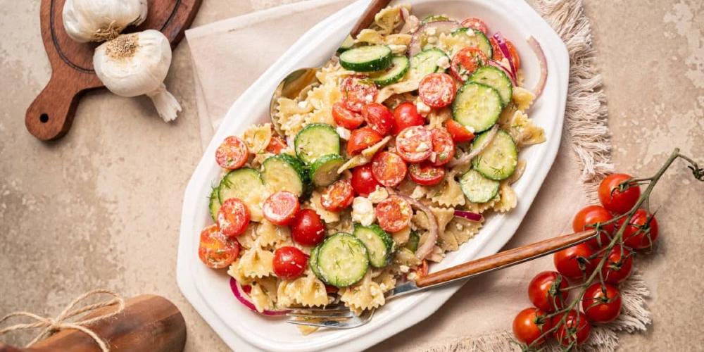 Cucumber Tomato Feta Salad